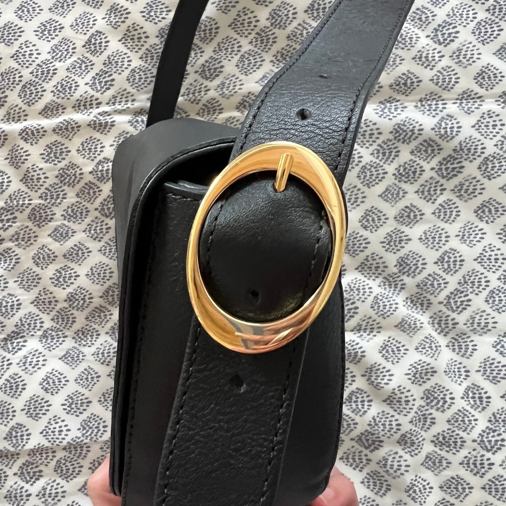 Able Black Bryce Leather Shoulder Bag - Picture 2 of 8